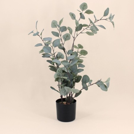 Eucalyptus artificiel vert 76cm en plastique | Hashtag Déco