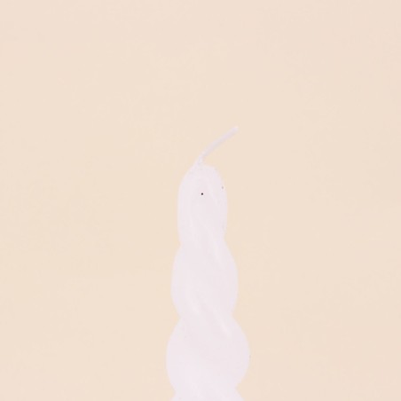 Bougie cône torsadé paraffine 30cm élégante | Hashtag Déco