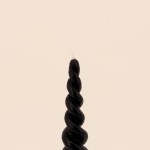 Bougie cône torsadé paraffine 30cm élégante | Hashtag Déco