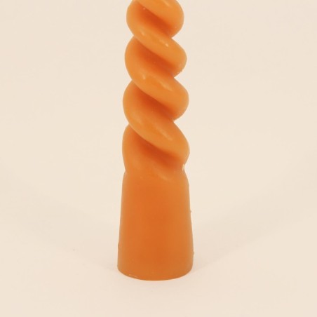 Bougie cône torsadé paraffine 30cm élégante | Hashtag Déco