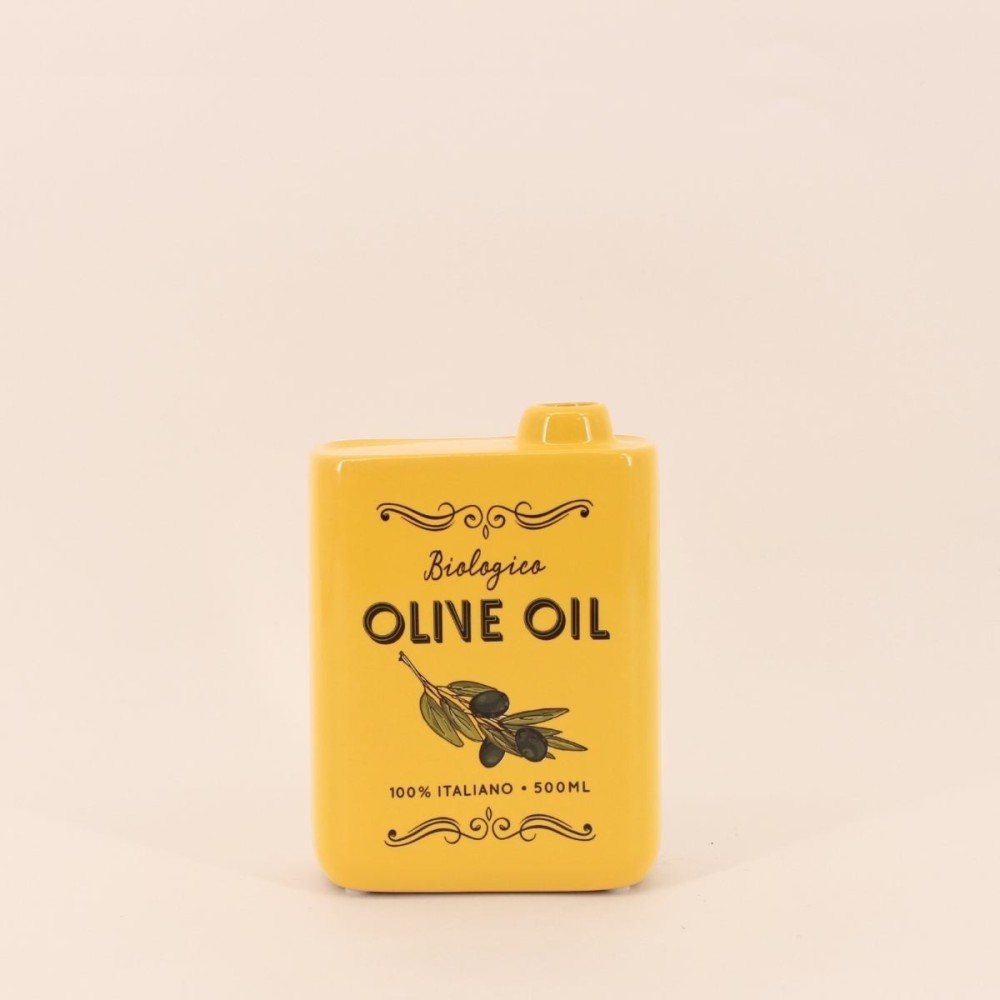 Vase en faïence jaune 17cm, style méditerranéen | Hashtag Déco