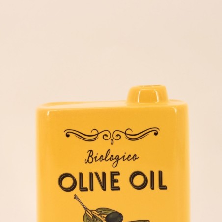 Vase en faïence jaune 17cm, style méditerranéen | Hashtag Déco