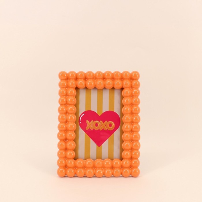 Cadre photo orange en résine 13x18cm | Hashtag Déco