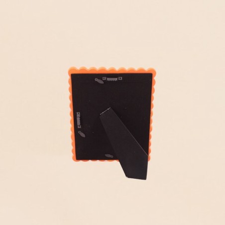 Cadre photo orange en résine 13x18cm | Hashtag Déco