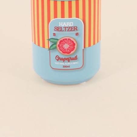 Vase canette limonade céramique bleu orange | Hashtag Déco