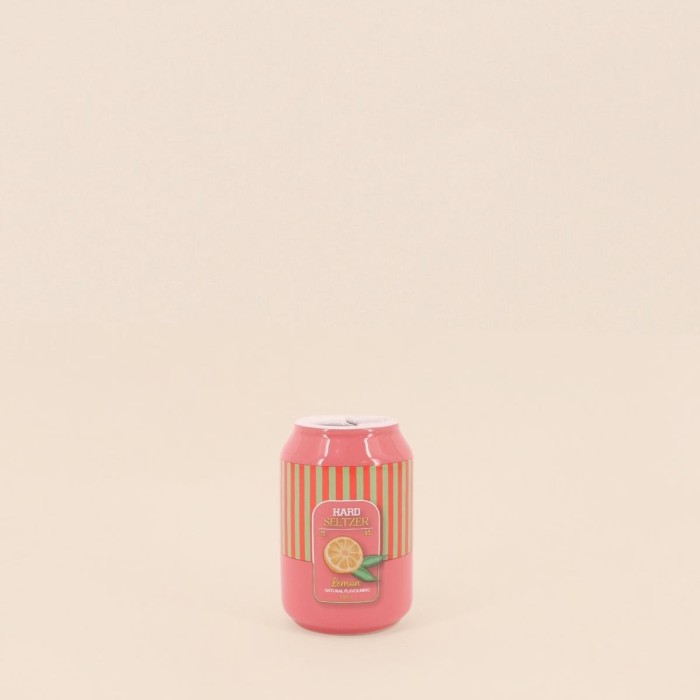 Vase canette céramique parme jaune 11cm | Hashtag Déco