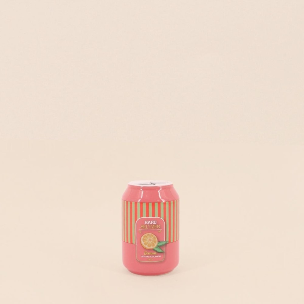 Vase canette céramique parme jaune 11cm | Hashtag Déco