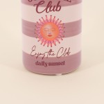 Vase en faïence rayé beige rose 21cm | Hashtag Déco