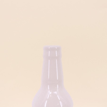 Vase bouteille céramique blanc rose 21cm | Hashtag Déco