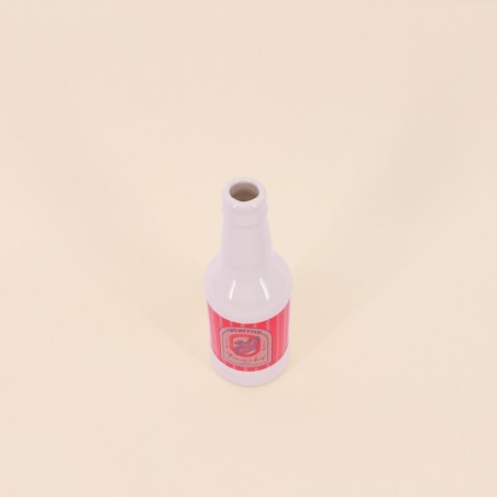 Vase bouteille céramique blanc rose 21cm | Hashtag Déco