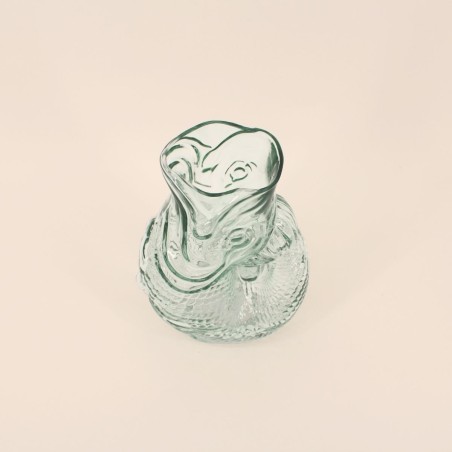 Vase poisson en verre 24cm transparent | Hashtag Déco