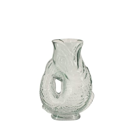 Vase poisson en verre 24cm transparent | Hashtag Déco