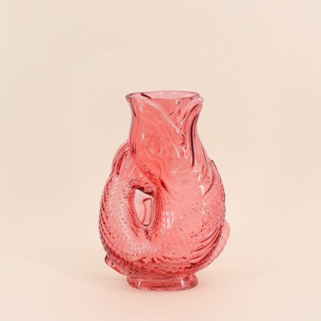 Vase poisson en verre 24cm transparent | Hashtag Déco