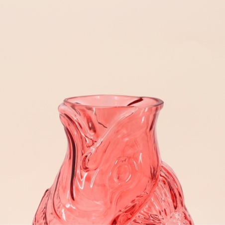 Vase poisson en verre 24cm transparent | Hashtag Déco