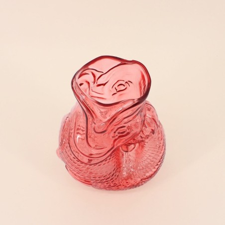 Vase poisson en verre 24cm transparent | Hashtag Déco