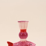 Bougeoir poisson violet en dolomite | Hashtag Déco