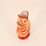 Vase poisson dolomite jaune rouge 17cm | Hashtag Déco