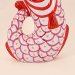 Vase poisson dolomite rouge 25cm | Hashtag Déco