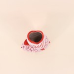 Vase poisson dolomite rouge 25cm | Hashtag Déco