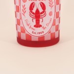 Photophore homard en verre rouge 18cm | Hashtag Déco