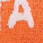 Tapis de bain coton orange vert 50x80cm | Hashtag Déco