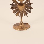 Bougeoir coeur en métal doré 20cm | Hashtag Déco