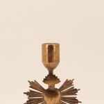 Bougeoir coeur en métal doré 20cm | Hashtag Déco