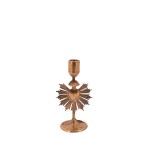 Bougeoir coeur en métal doré 20cm | Hashtag Déco