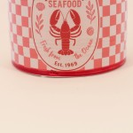 Cache pot homard rouge en dolomite 13cm | Hashtag Déco