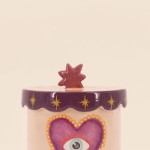 Boîte à souvenirs cœur en dolomite jaune | Hashtag Déco