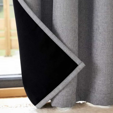 Rideau phonique 140x240cm polyester neutre | Hashtag Déco