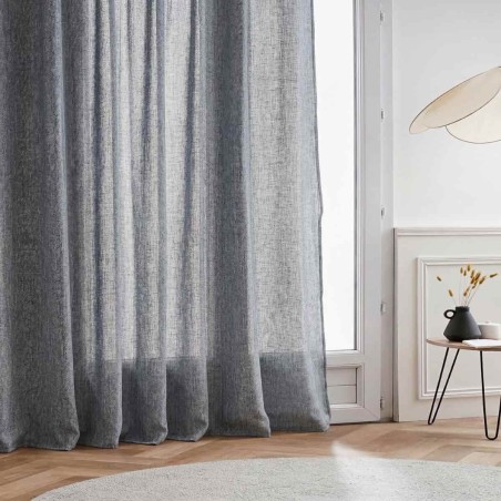 Rideau coton noir élégant 140x250 cm | Hashtag Déco