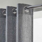 Rideau coton noir élégant 140x250 cm | Hashtag Déco