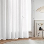 Rideau tamisant coton flammé neutre 140x250cm | Hashtag Déco