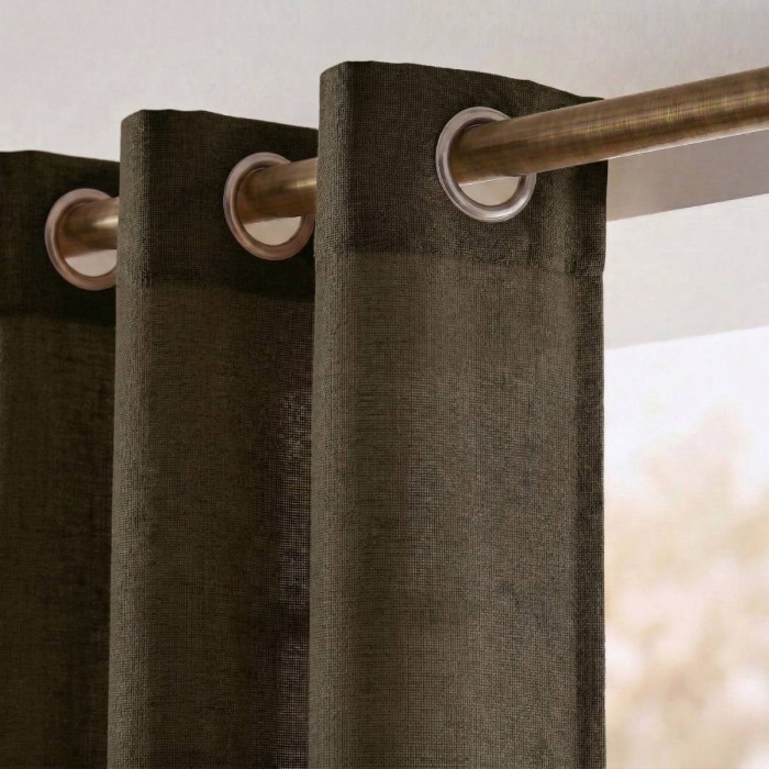 Rideau tamisant coton flammé neutre 140x250cm | Hashtag Déco