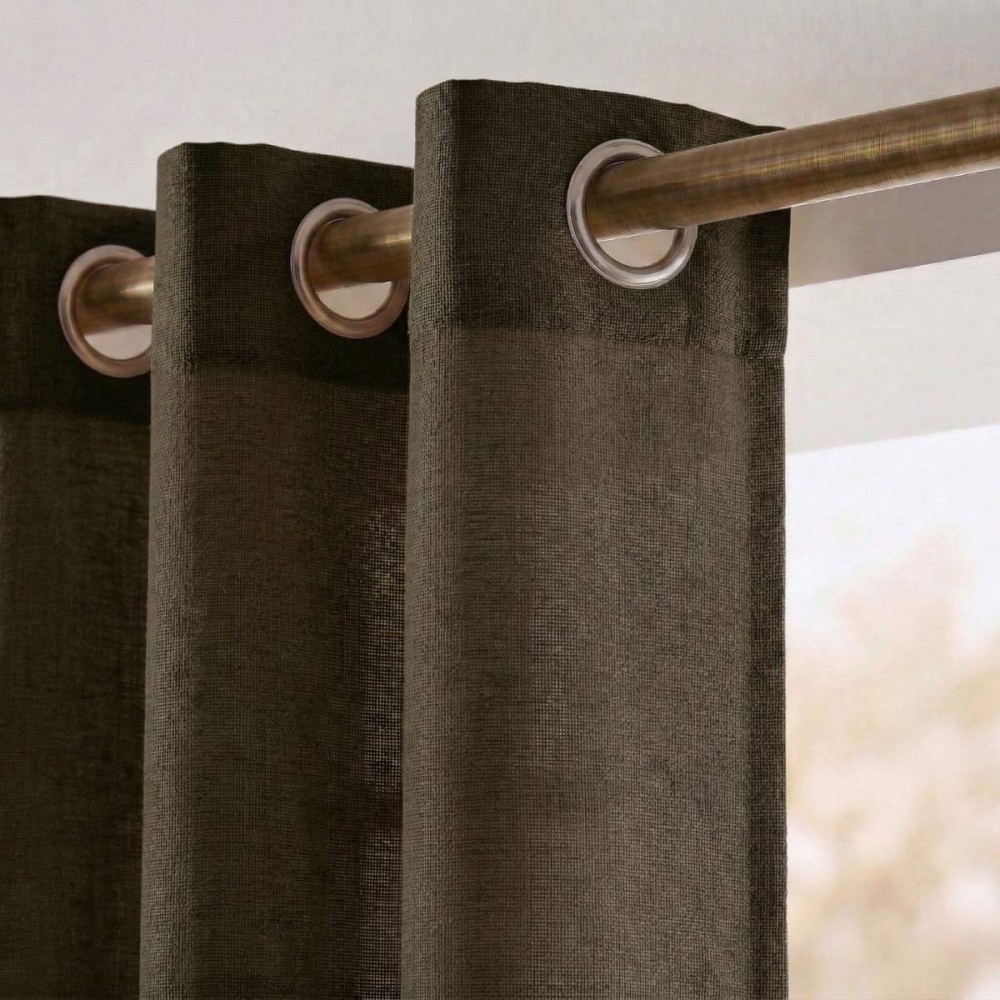 Rideau tamisant coton flammé neutre 140x250cm | Hashtag Déco