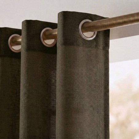 Rideau tamisant coton flammé neutre 140x250cm | Hashtag Déco