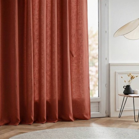 Rideau tamisant coton flammé neutre 140x250cm | Hashtag Déco