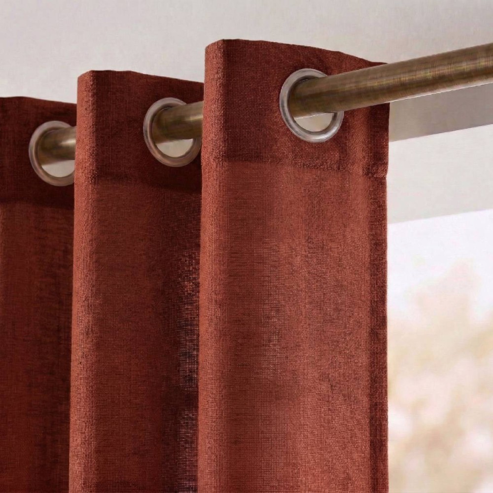 Rideau tamisant coton flammé neutre 140x250cm | Hashtag Déco