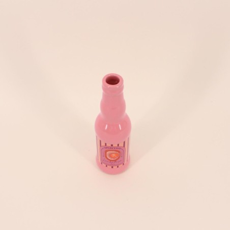 Vase bouteille rose en céramique 22cm | Hashtag Déco