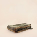 Plaid écossais vert et moutarde en coton | Hashtag Déco