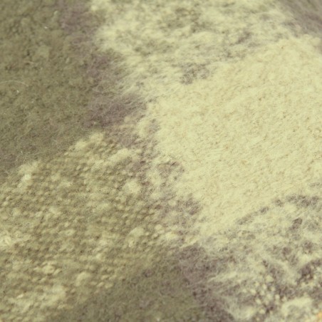 Plaid écossais vert et moutarde en coton | Hashtag Déco