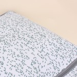 Housse de rangement en tissu motifs bleu 54x43cm | Hashtag Déco