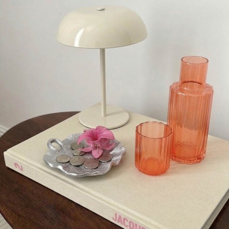 Carafe en verre coloré avec verre assorti | Hashtag Déco