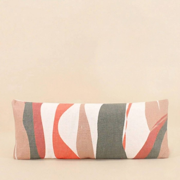 Coussin effet lin coloré anti-UV 30x70cm | Hashtag Déco