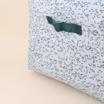 Housse de rangement en tissu motifs bleu 54x43cm | Hashtag Déco
