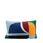 Coussin velours coton multicolore 30x50cm | Hashtag Déco