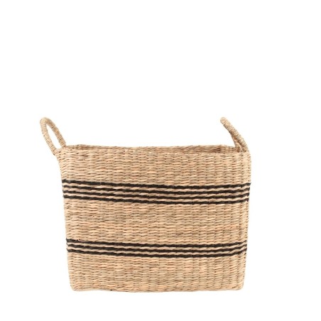 Panier jonc de mer rectangulaire naturel 37x27cm | Hashtag Déco