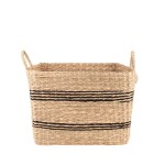Panier en jonc de mer avec poignées | Hashtag Déco