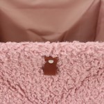 Cube de rangement bouclette beige 31x31x31cm | Hashtag Déco